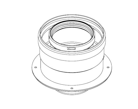 Kit salida coaxial Ø125/80 (para caldera Itaca CH KR) Fondital - komfort.market