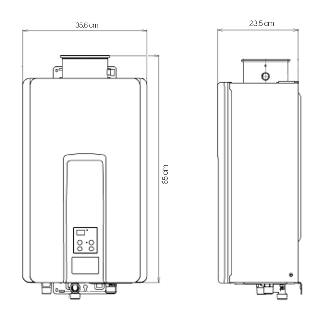 Calentador Instantáneo Rinnai Serie Luxury