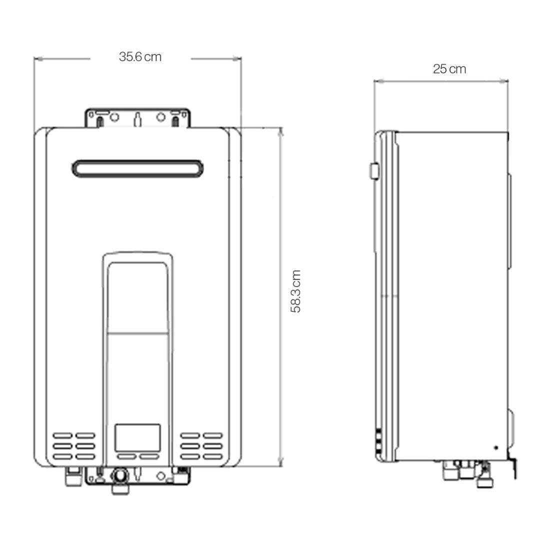 Calentador Instantáneo Rinnai Serie Luxury