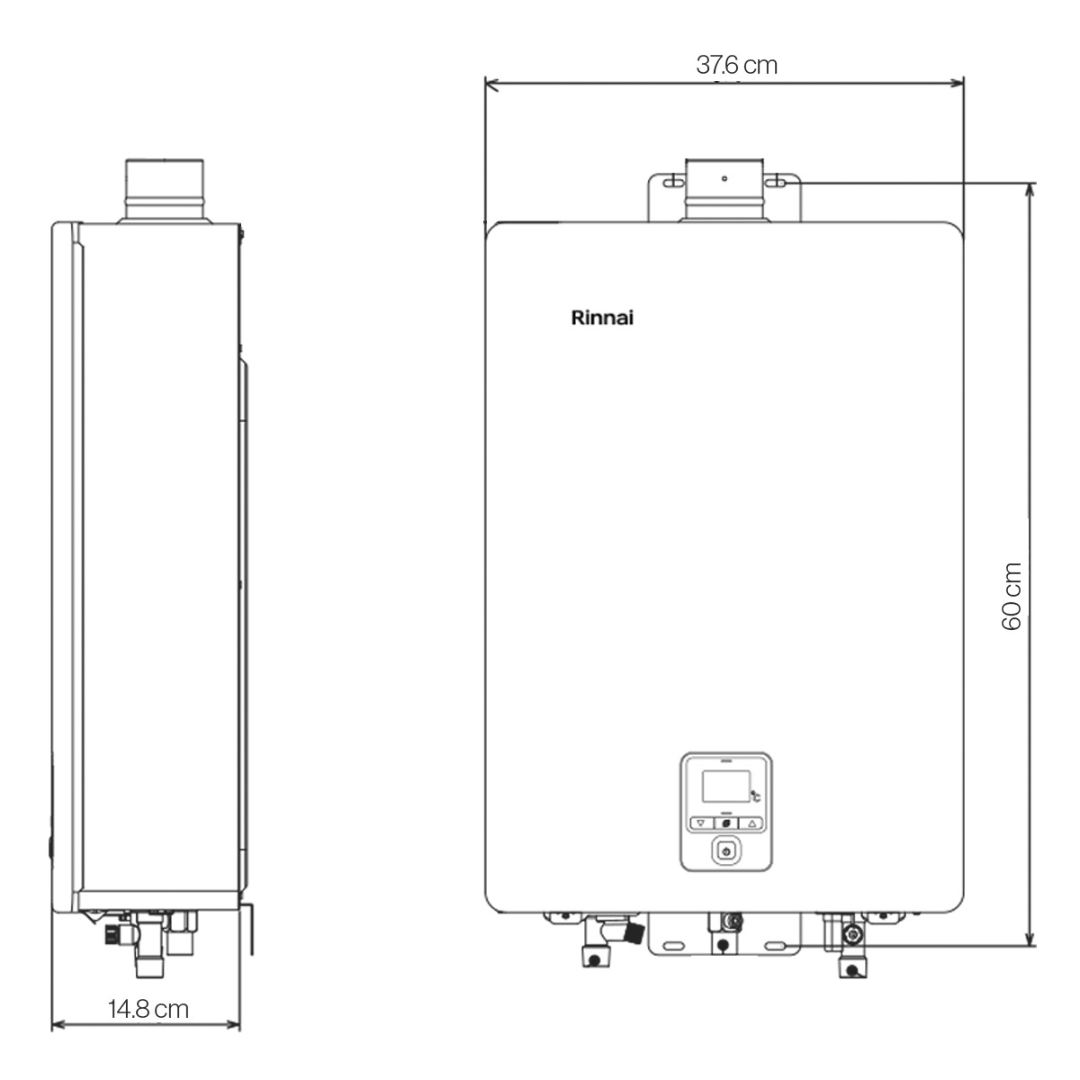 Calentador Instantáneo Rinnai Serie Comfort