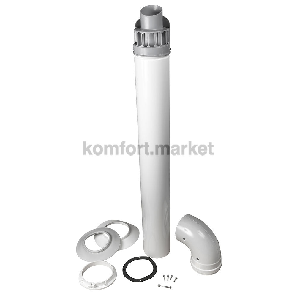 Salida de humos coaxial Ø100/60 L= 1m para calderas de condensación Fondital - komfort.market