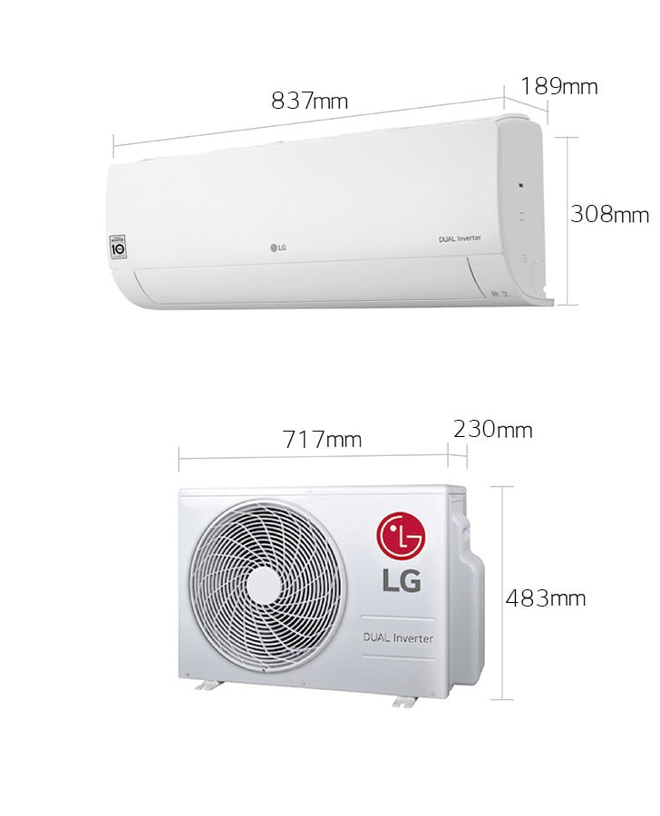 LG DUALCOOL Dual Inverter Minisplit Wi-Fi Color Blanco LG - komfort.market
